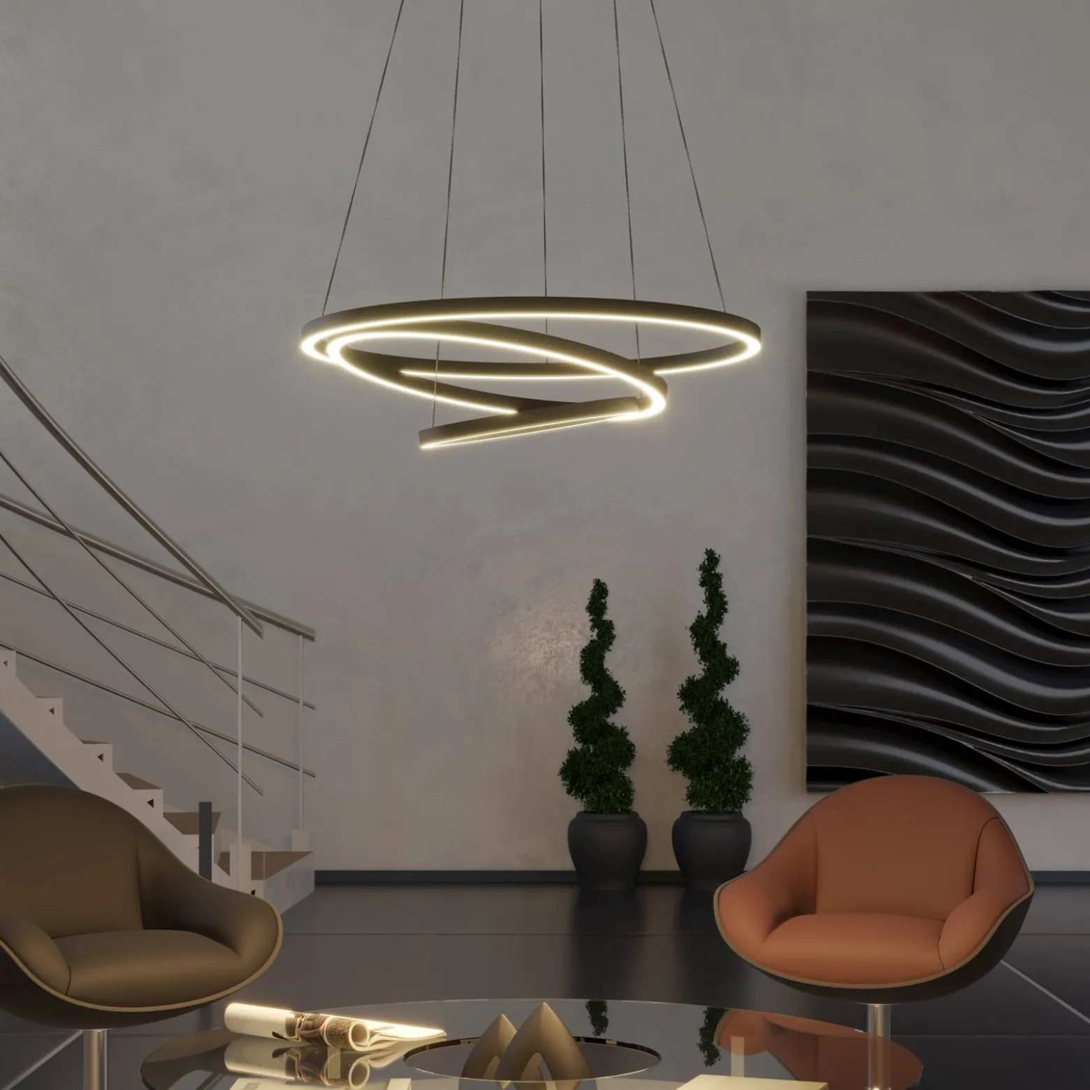 EGLO connect Lobinero-Z LED-riippuvalaisin, musta