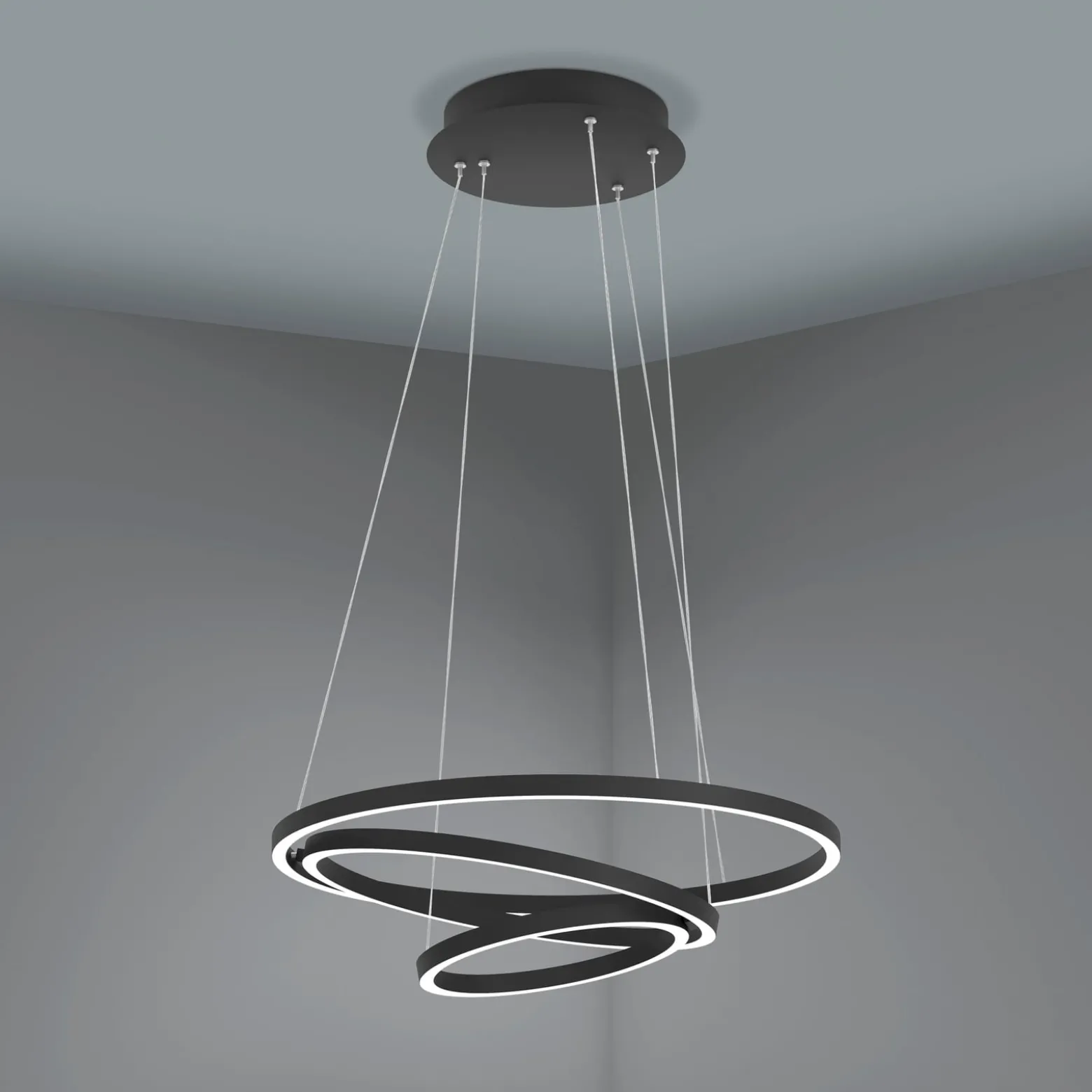 EGLO connect Lobinero-Z LED-riippuvalaisin, musta