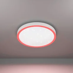 EGLO connect Montemorelos-Z, RGBW, valkoinen, Ø42cm