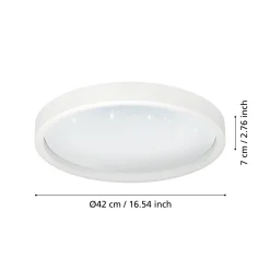 EGLO connect Montemorelos-Z, RGBW, valkoinen, Ø42cm