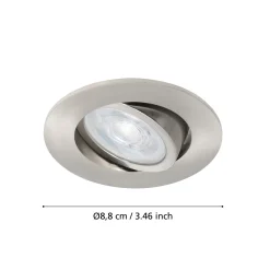 EGLO connect Saliceto-Z -LED-uppovalo, alumiini