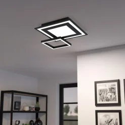 EGLO connect Savatarila-Z -LED-kattovalo musta