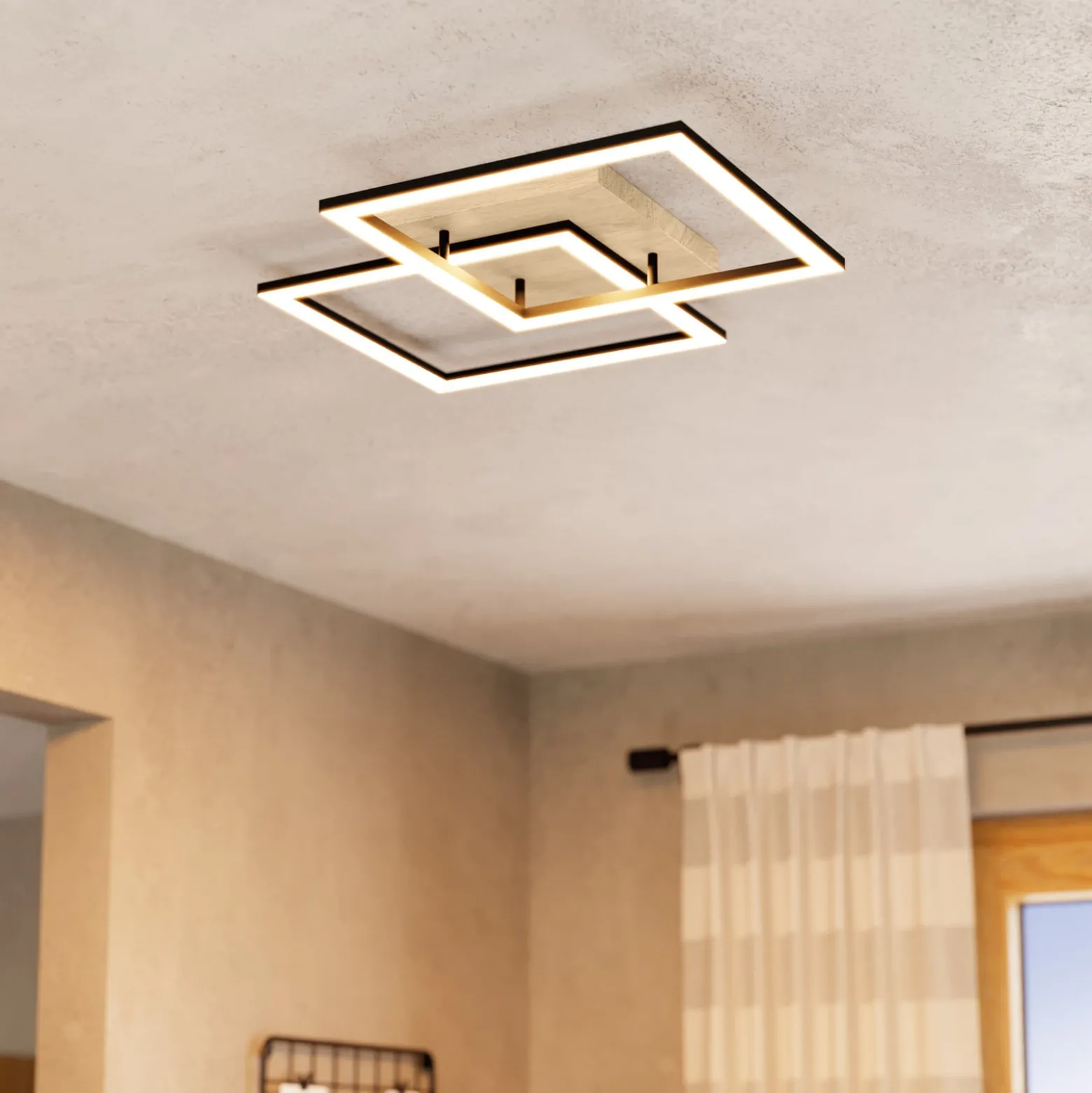 EGLO connect Smart LED-kattovalaisin Lomaltas-Z, 77 cm, 4400 lm