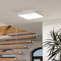 EGLO connect Smart-LED kattovalaisin Loretello-Z, kulmikas, valkoinen