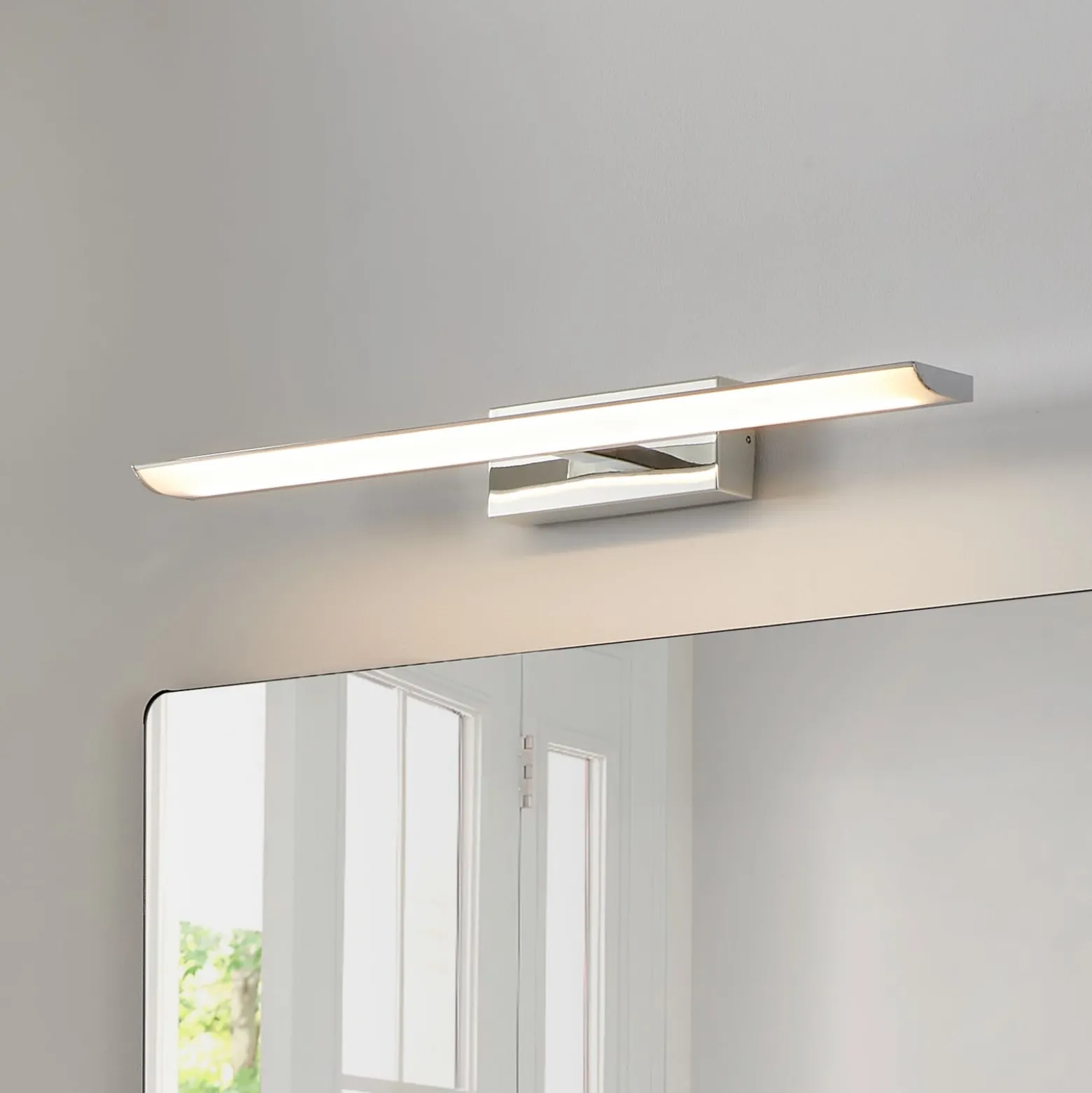 EGLO connect Smart-LED-peililamppu Tabiano-Z, 60,5 cm, kromi