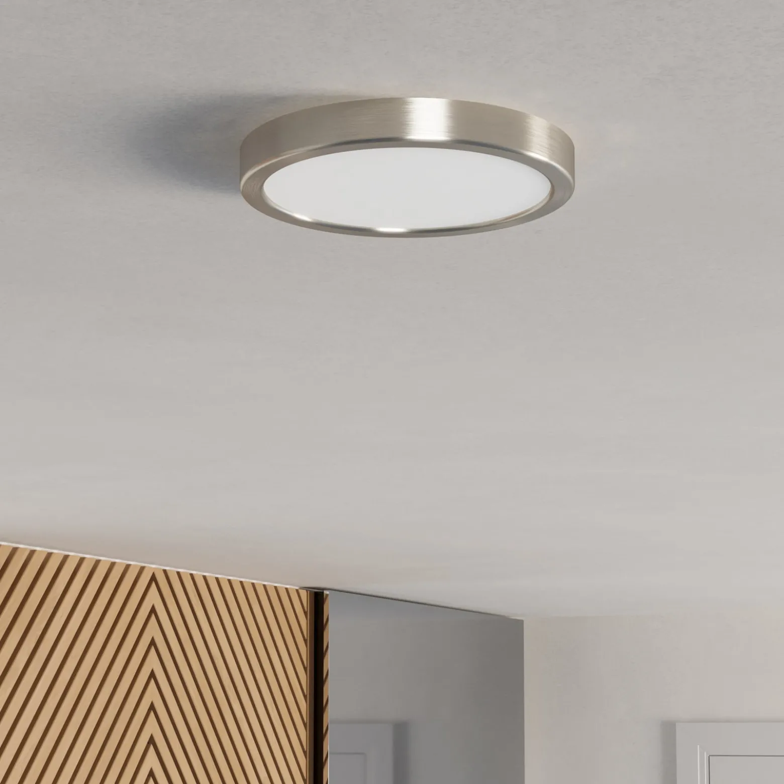 EGLO connect Smart-LED-pinta-asennettava valaisin Fueva 6-Z, harmaa, Ø 21cm