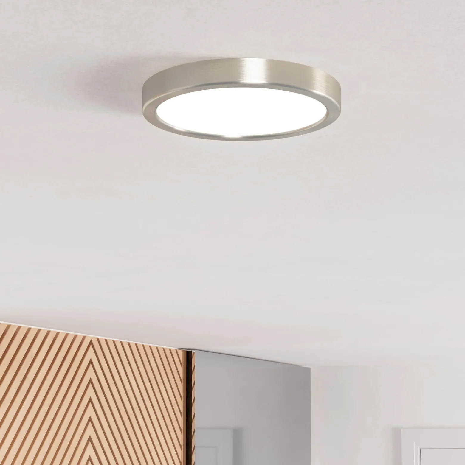 EGLO connect Smart-LED-pinta-asennettava valaisin Fueva 6-Z, harmaa, Ø 21cm