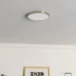 EGLO connect Smart-LED-pinta-asennettava valaisin Fueva 6-Z, harmaa, Ø 27cm
