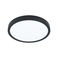 EGLO connect Smart-LED-pinta-asennettava valaisin Fueva 6-Z, musta, Ø27cm
