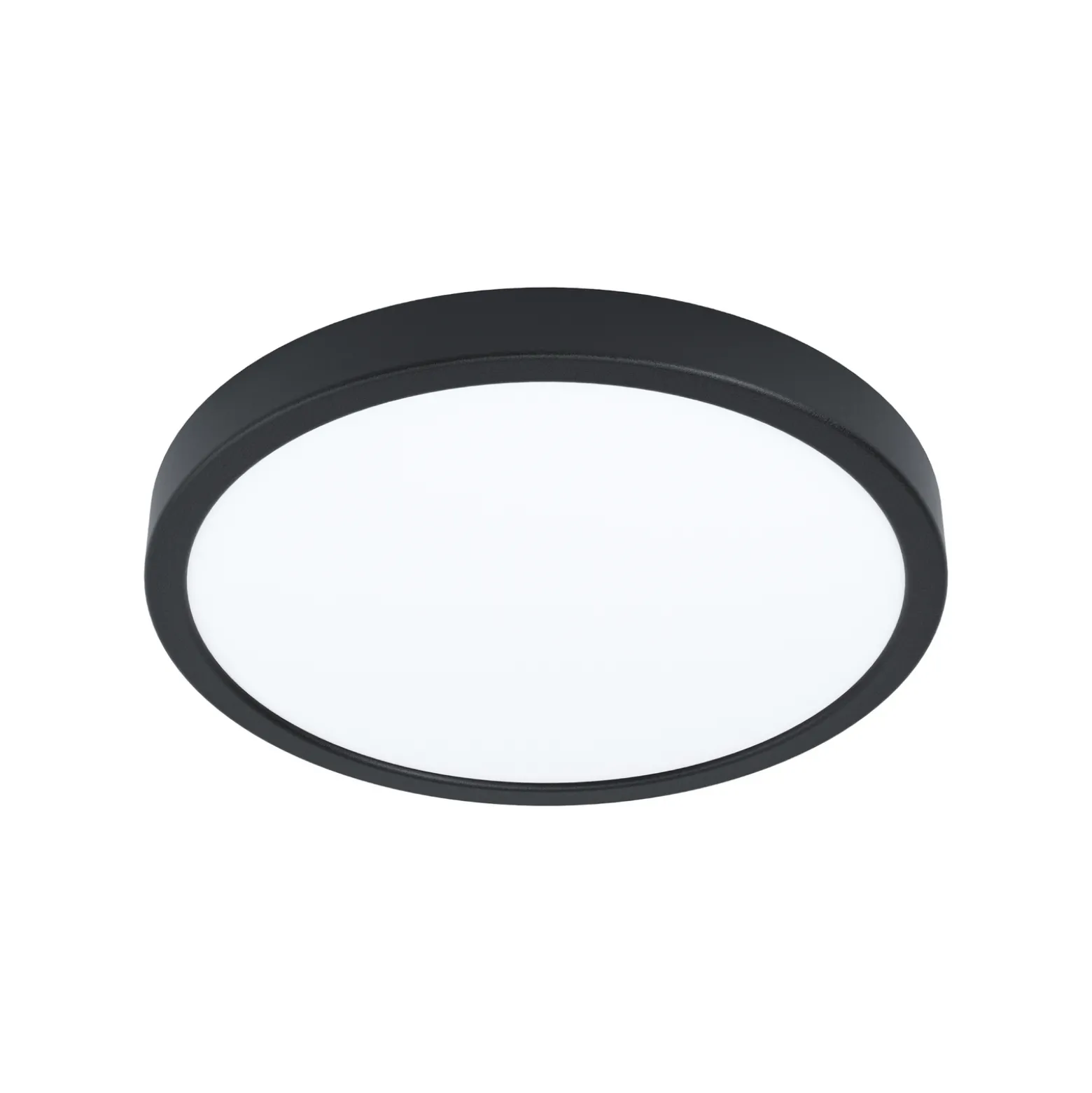 EGLO connect Smart-LED-pinta-asennettava valaisin Fueva 6-Z, musta, Ø27cm