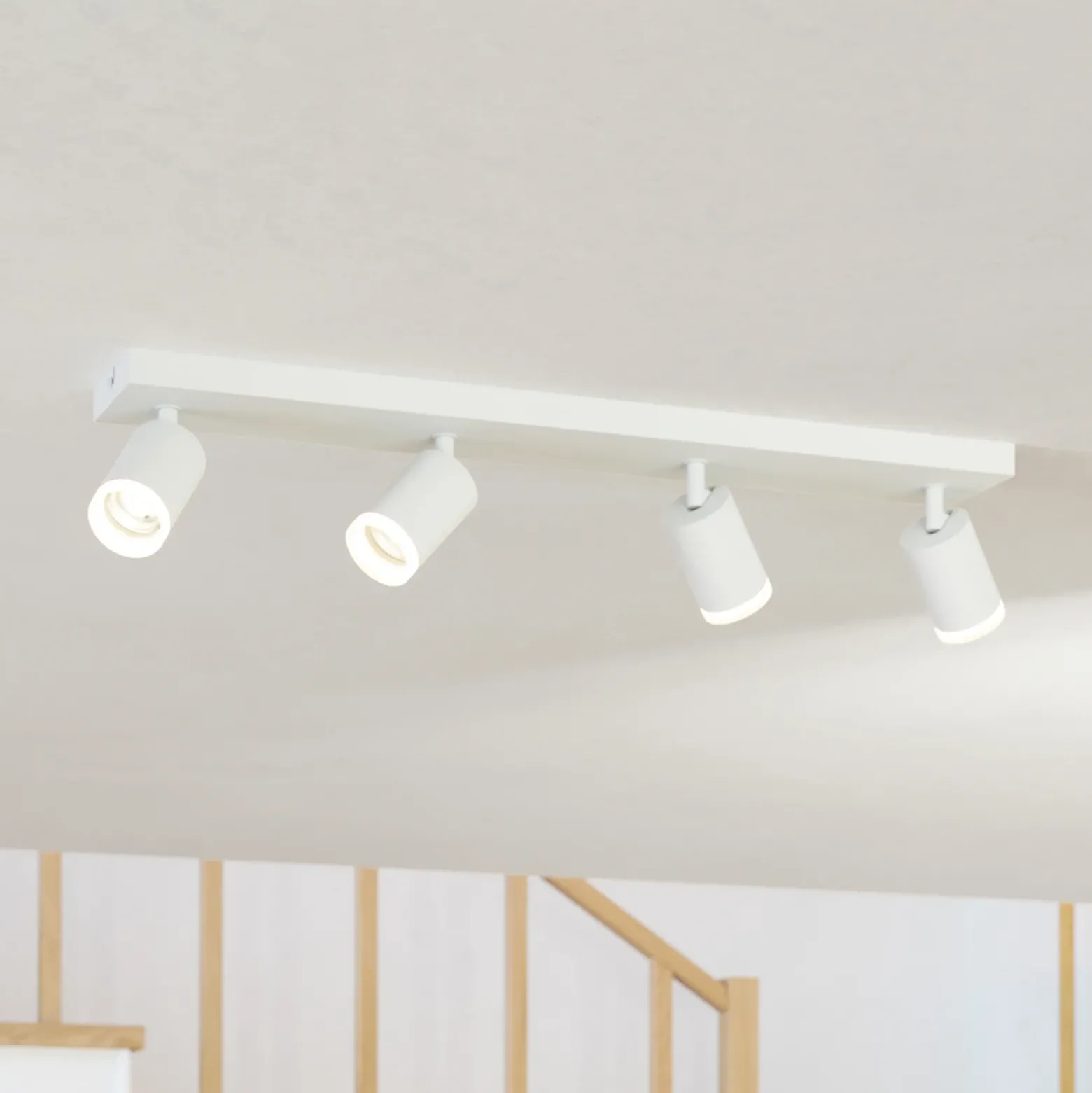 EGLO connect Smart-LED-Spot Melitello-Z, 4-lamppuinen, valkoinen
