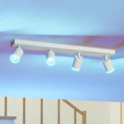 EGLO connect Smart-LED-Spot Melitello-Z, 4-lamppuinen, valkoinen