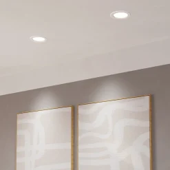 EGLO connect Smart LED-uppovalaisin Fueva 6-Z, valkoinen, Ø 12 cm