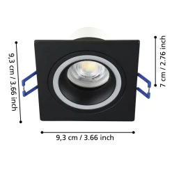 EGLO connect Smart-LED-valaisin Carosso-Z, 9 x 9 cm, musta