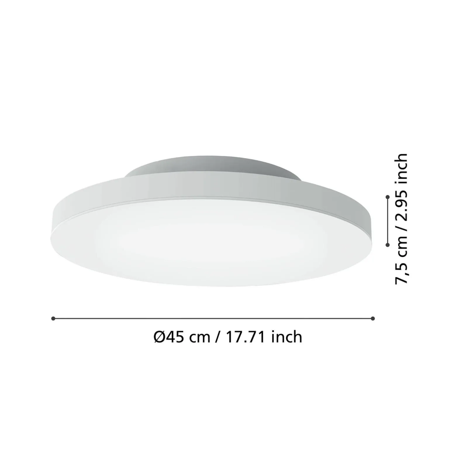 EGLO connect Turcona-Z LED-kattovalaisin Ø 45 cm