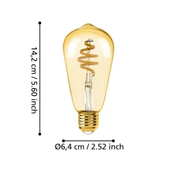 EGLO connect-z E27 ST64 LED-lamppu 5.5W 400lm CCT