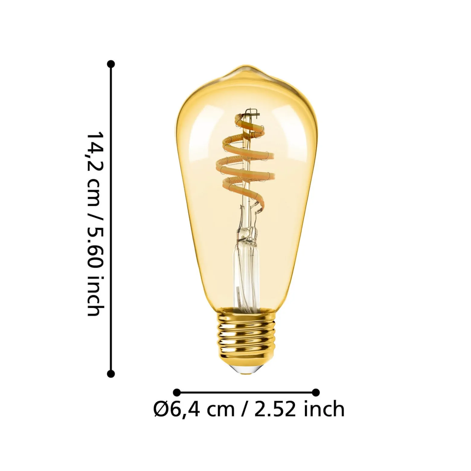 EGLO connect-z E27 ST64 LED-lamppu 5.5W 400lm CCT