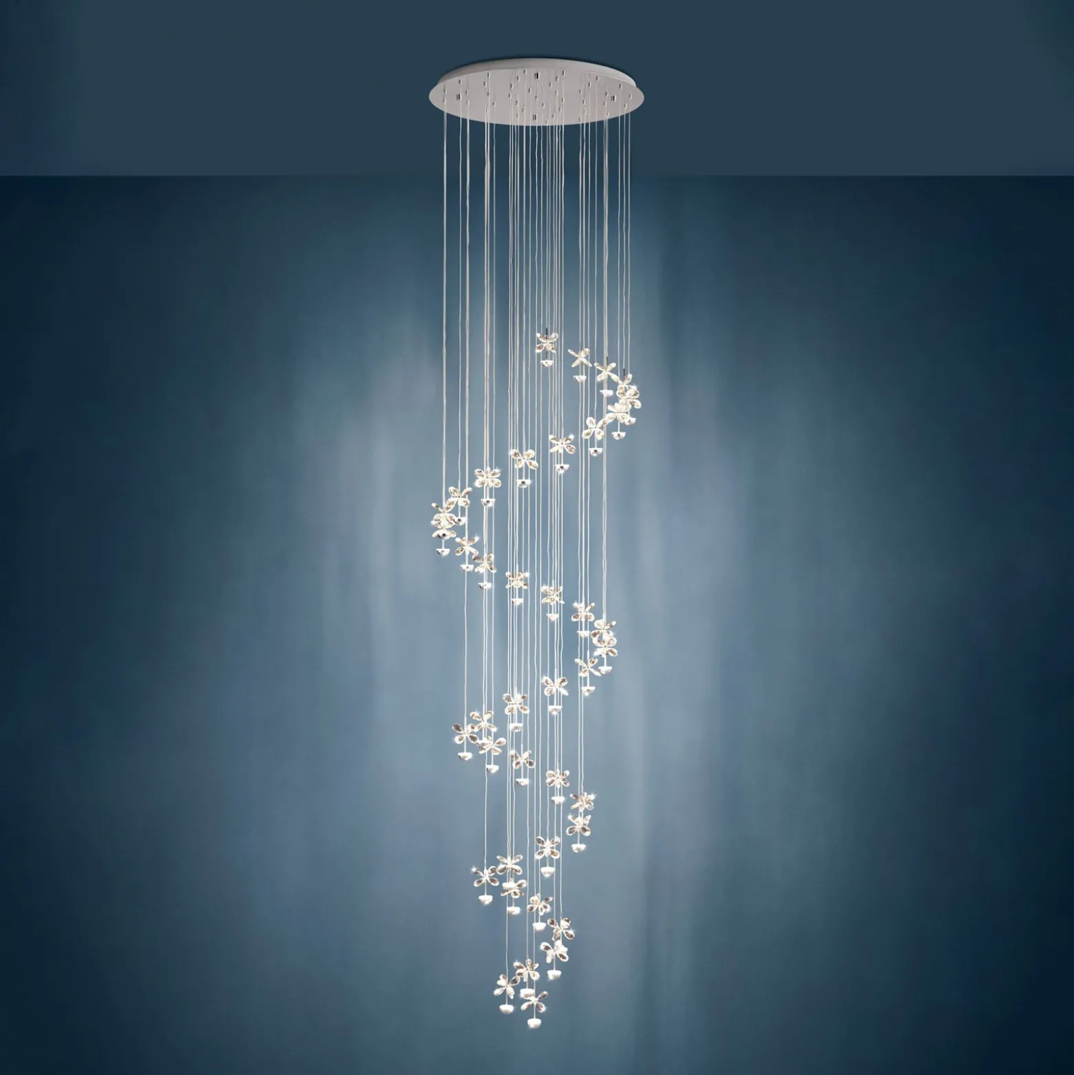 EGLO Stars of Light LED-riippuvalaisin Pianopoli kromi 78x334 cm