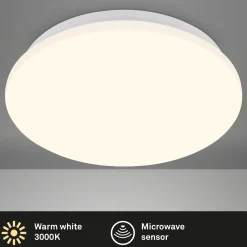 Ekos LED-kattovalaisin, sensori, Ø 26 cm
