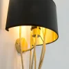 Elba lungo seinävalaisin, kulta/musta, korkeus 144 cm, rautaa