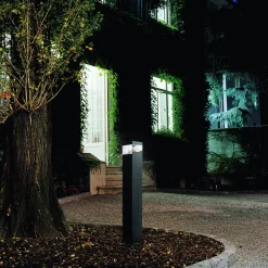 Elegantti design-LED-pylväsvalaisin Tetragono