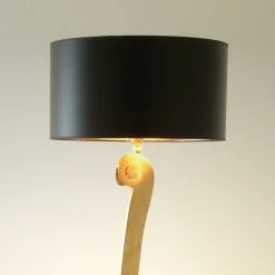 Elegantti kulta-musta lattiavalaisin LORGOLIOSO
