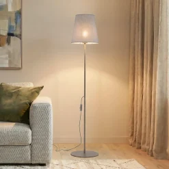 Elizabeth-maavalaisin, hiekka/beige, pellava, korkeus 152 cm, E27