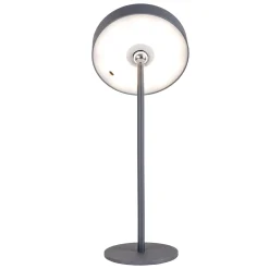 Ella LED ladattava pöytävalaisin, magneettinen, harmaa