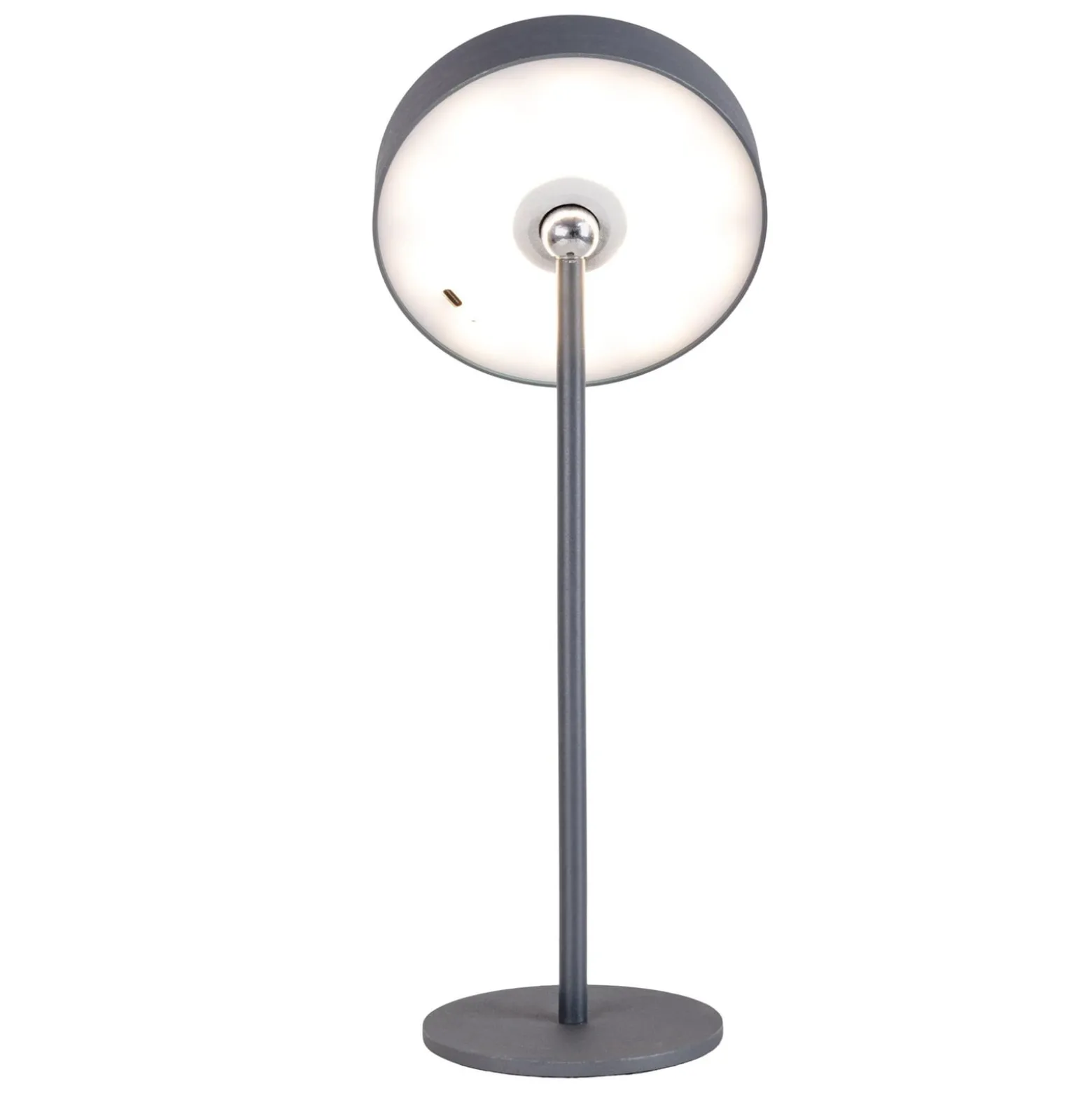 Ella LED ladattava pöytävalaisin, magneettinen, harmaa