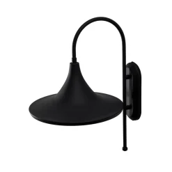 Enjolino seinävalaisin, musta, korkeus 48 cm, metalli, E27