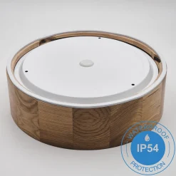 Envostar Caspian kattovalaisin, Ø 27 cm, IP54, tammi