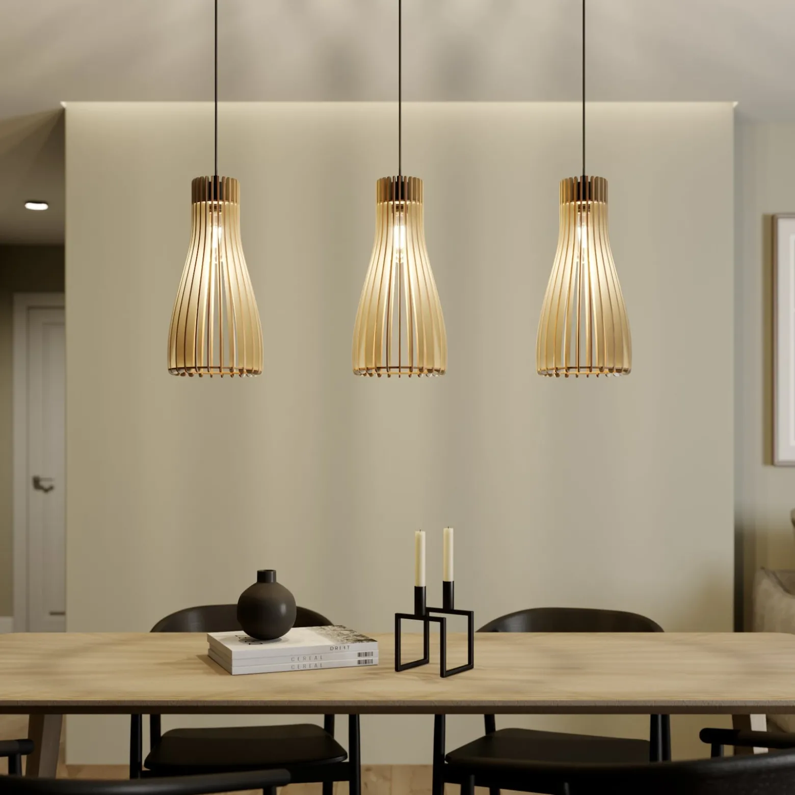 Envostar Furn riippuvalaisin, koivuvaneri, 3fl