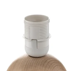 Envostar Gill pöytälamppu, puu luonnonväri/varjostin beige