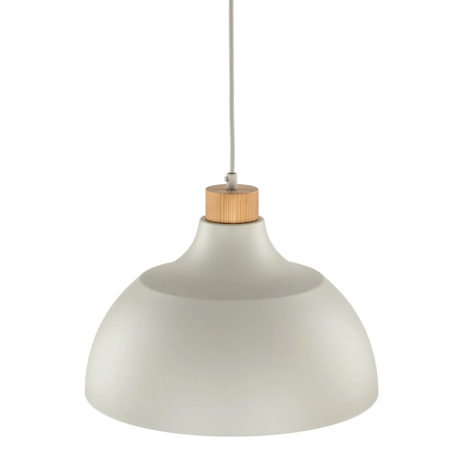 Envostar Kaitt-riippuvalaisin, beige, Ø 34 cm, puuosat