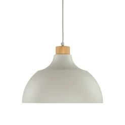 Envostar Kaitt-riippuvalaisin, beige, Ø 34 cm, puuosat