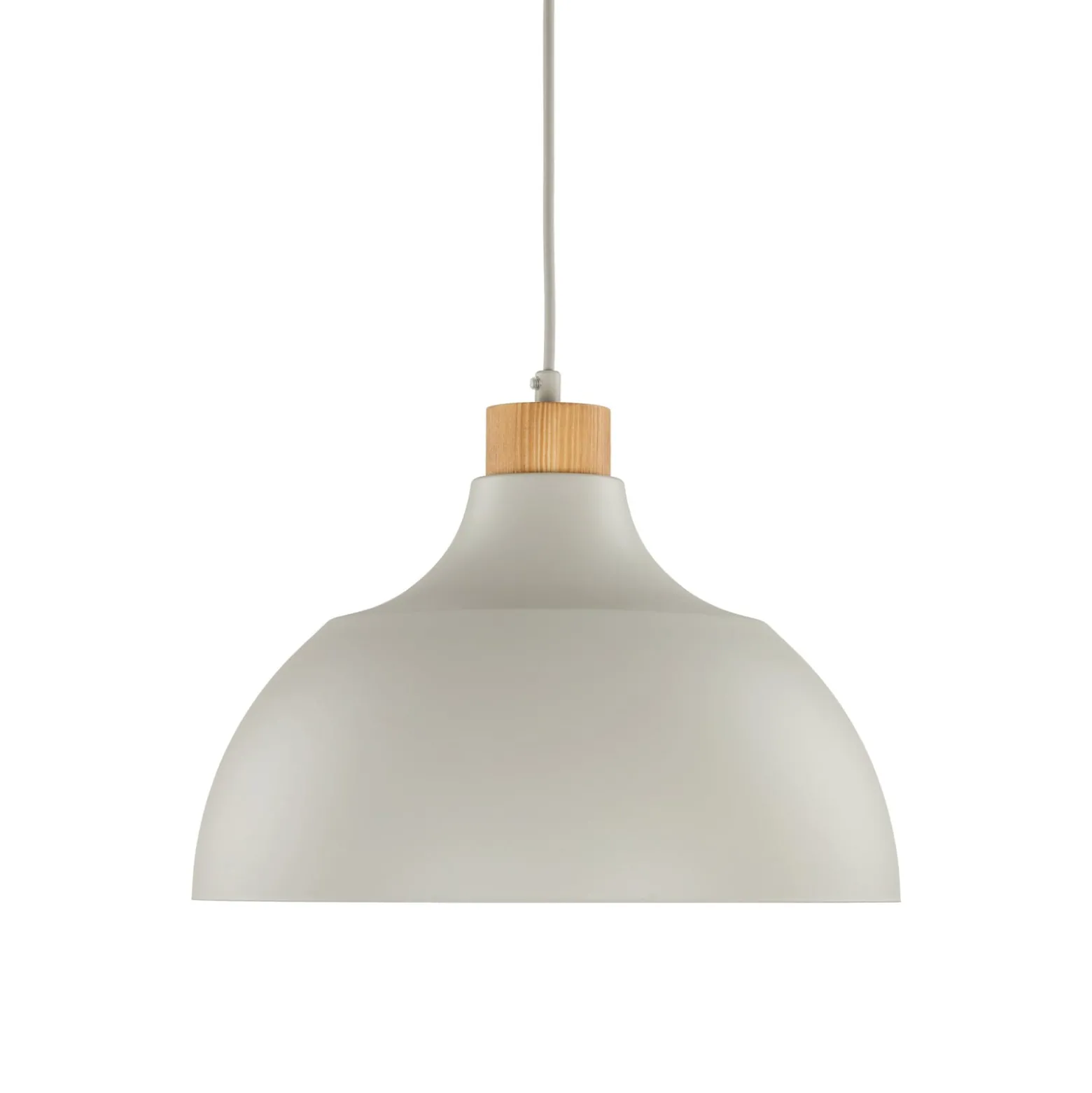 Envostar Kaitt-riippuvalaisin, beige, Ø 34 cm, puuosat