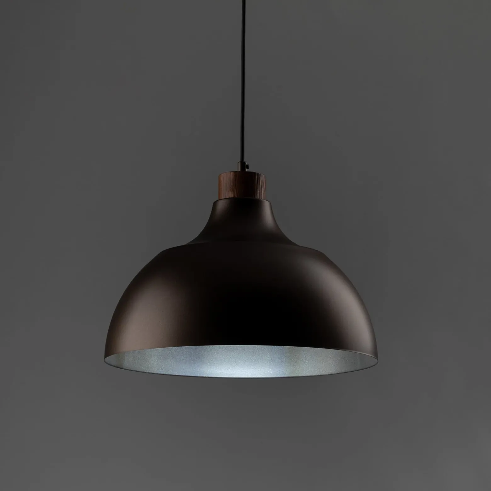 Envostar Kaitt-riippuvalaisin, ruskea, Ø 34 cm, puuosat