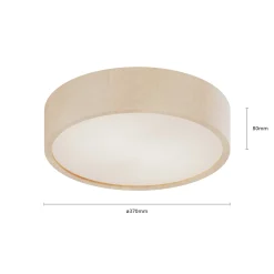 Envostar Kerio kattovalaisin, Ø 37 cm, valkoinen