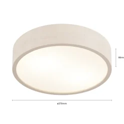 Envostar Kerio kattovalaisin, Ø 37 cm, valkoinen