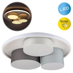 Eppan LED-kattovalaisin, kolme lamppua, himmennettävä