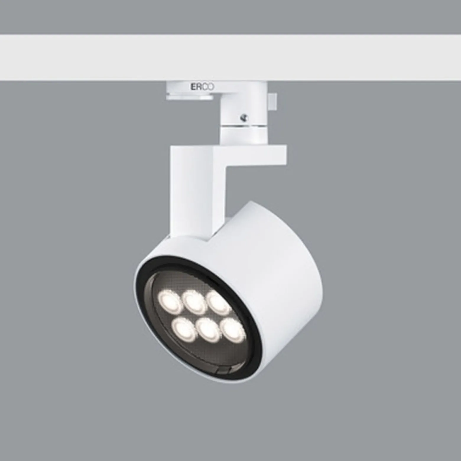 ERCO Parscan 230V kohdevalo 12W Flood 930 vaalea