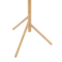 Estera lattiavalaisin, opaalilasi, puurunko, 132 cm, 3-valo, 3 valoa