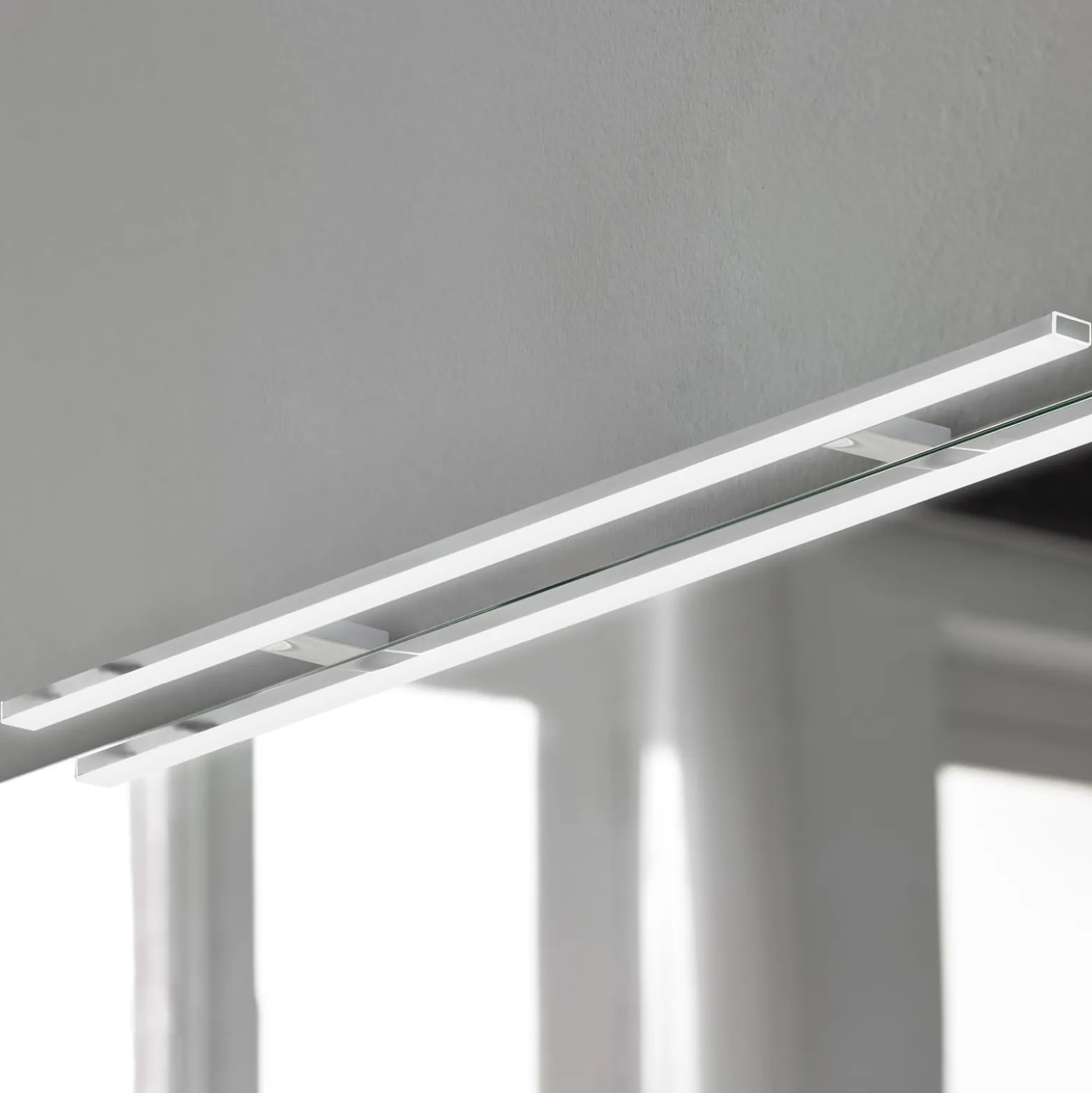 Esther 2 LED-peilivalaisin, kromi, leveys 80 cm