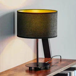 Euluna Golden Roller pöytä, korkeus 30 cm, musta/kultainen