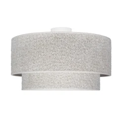 Euluna kattovalaisin Boucle, ecru, tekstiili, Ø 45 cm, 1-lamppuinen