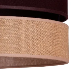 Euluna Levo kattovalaisin, Ø60cm, juutti/tummanruskea