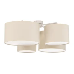 Euluna Lodge kattovalaisin, 4-lamppuinen, beige
