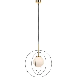 Euluna riippuvalaisin Spinn, 1-lamppuinen, lasi, Ø 35 cm
