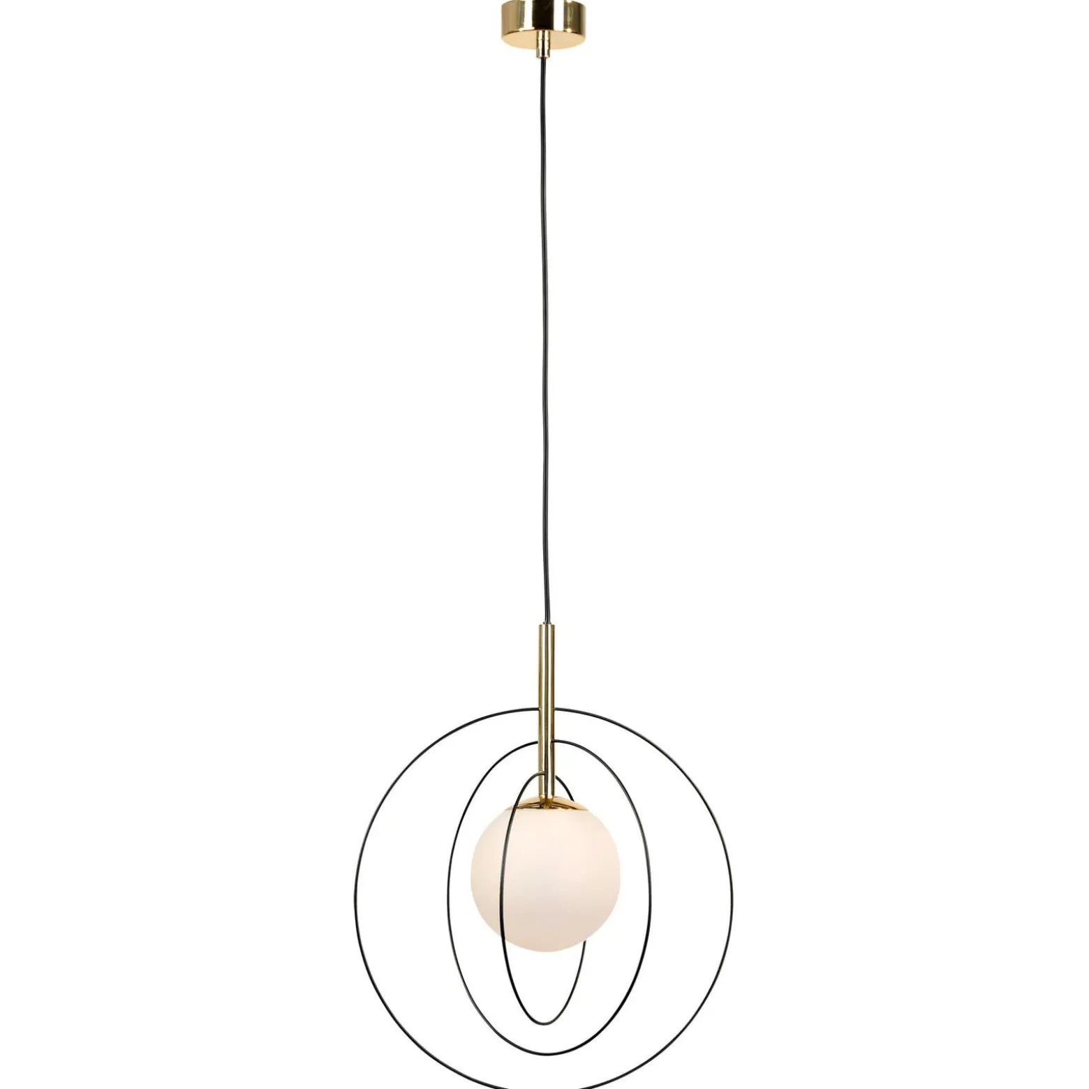 Euluna riippuvalaisin Spinn, 1-lamppuinen, lasi, Ø 35 cm