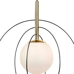 Euluna riippuvalaisin Spinn, 1-lamppuinen, lasi, Ø 35 cm